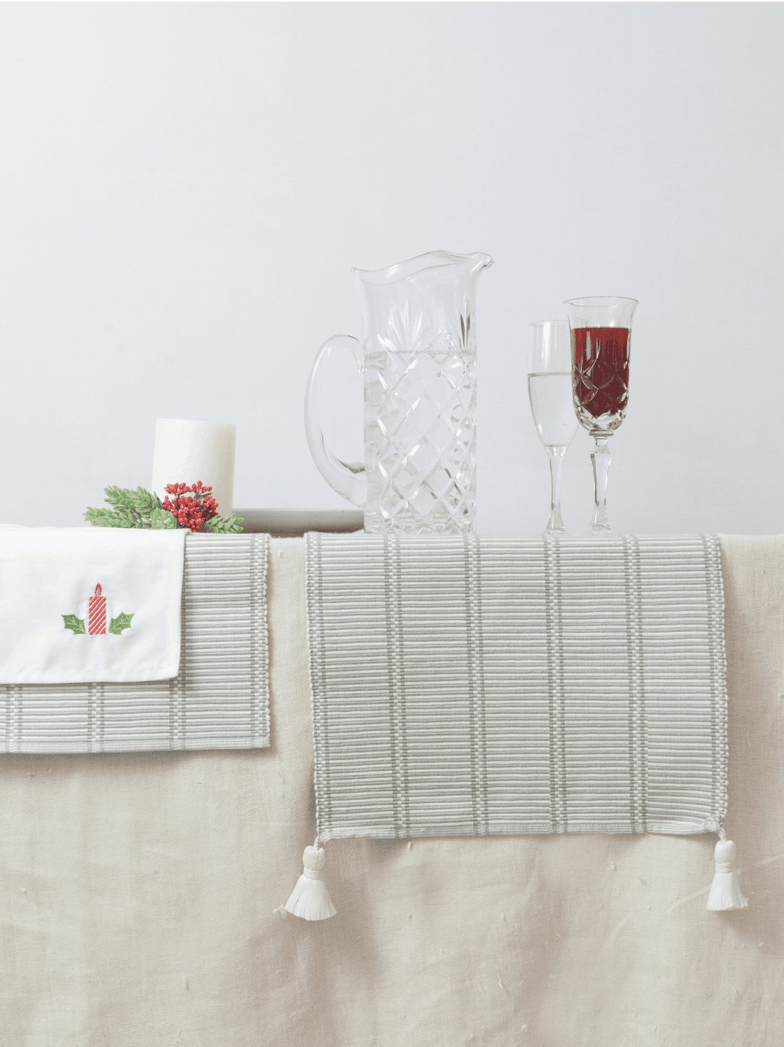 Festive Stripes Table Runner