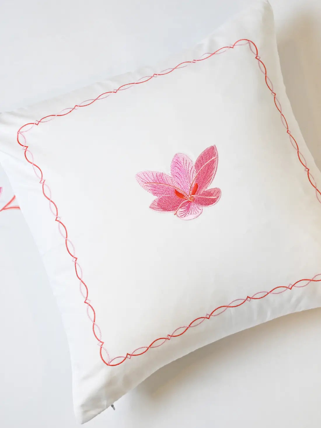 Arali Bloom Luxe Embroidered Cushion Cover – alternate view