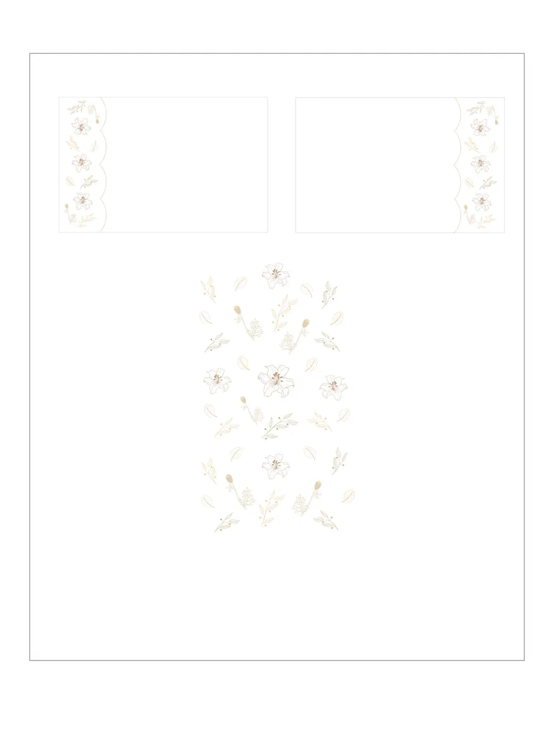 Autumn Petal Scallop Luxury Bedlinen Set in 500TC – alternate view
