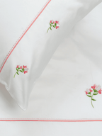 Rosé Floral Embroidered 500TC Bedlinen