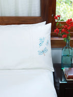Dragonfly Embroidery Bedlinen in Cotton