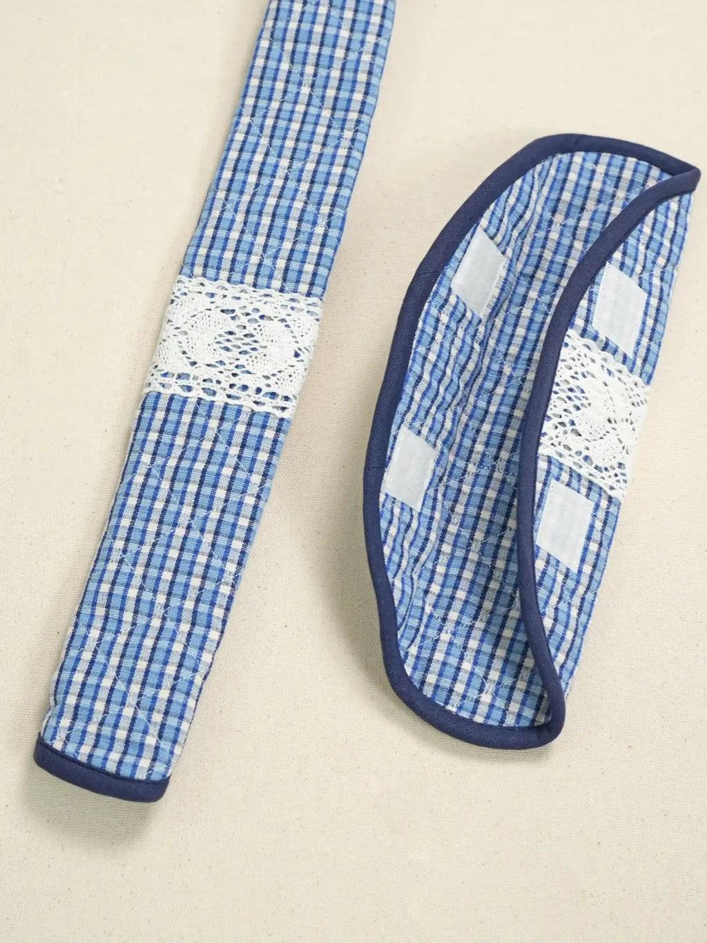 Blueberry Checks Fridge Handle Cover