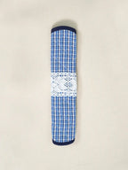 Blueberry Checks Fridge Handle Cover – alternate view