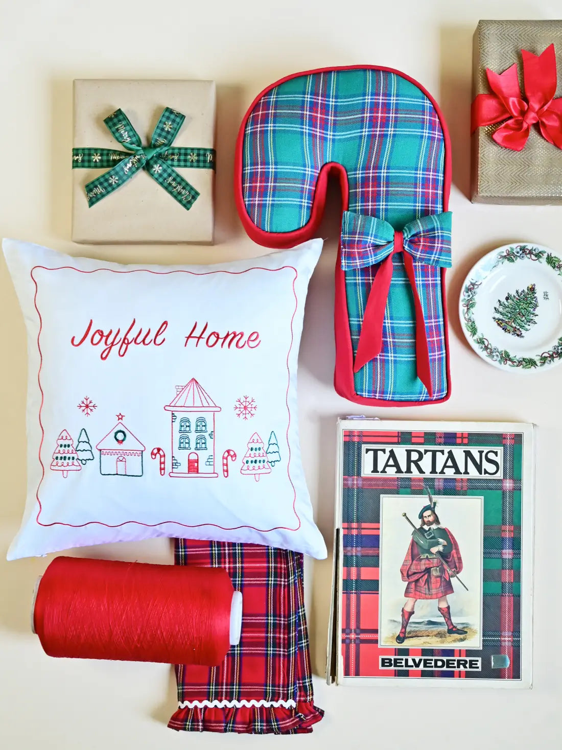 Scottish Cane Joy Cushion – alternate view