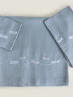 Dragonfly Silver Gray Bamboo Towels - Set of 3 - Bath, Hand and Face