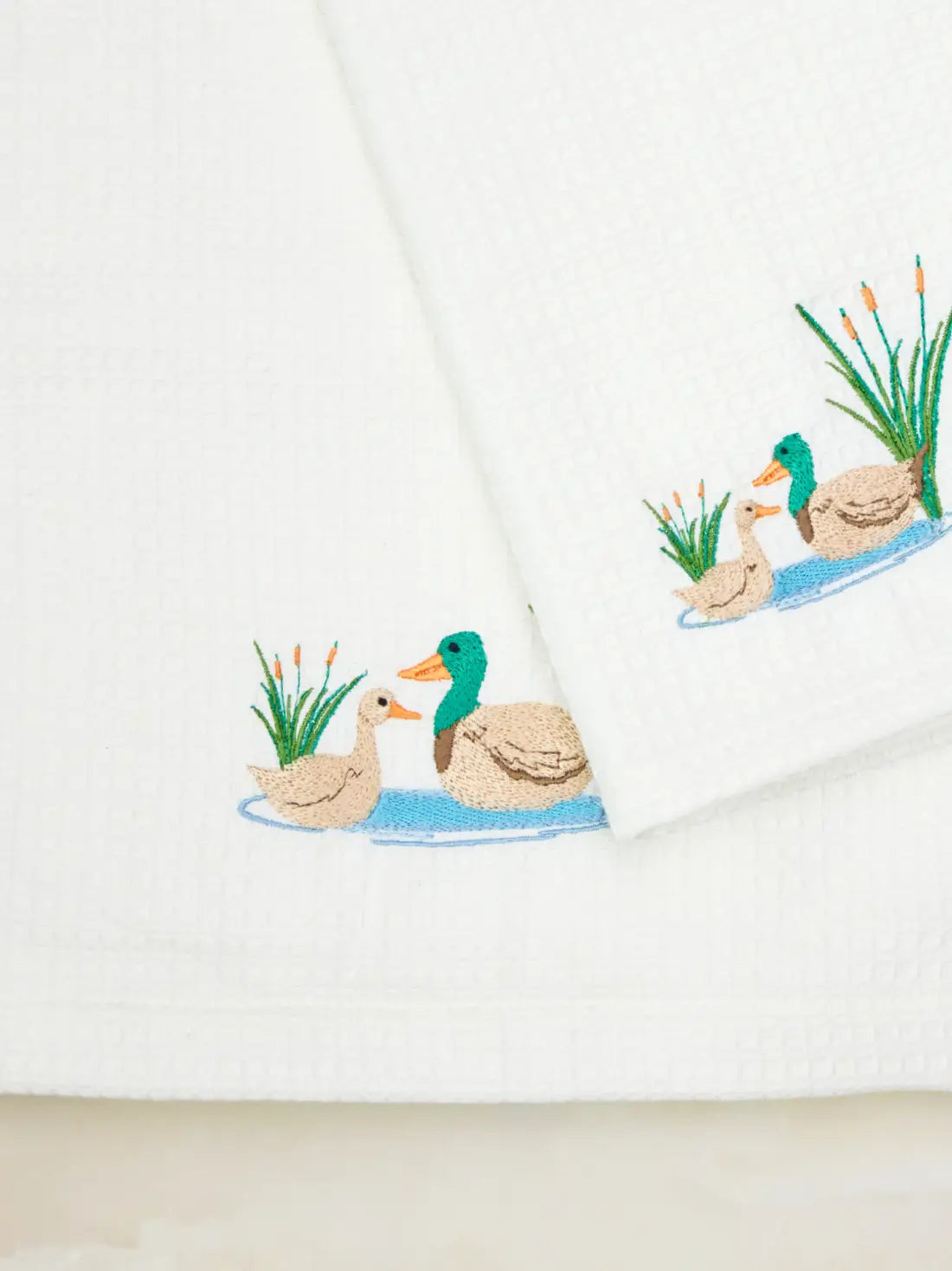 Duckling Dream Waffle Towel Set of 3 - Bath, Hand & Face – alternate view