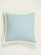 Elysian Blue Linen Twill Weave Cushion Cover