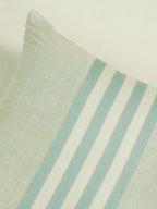 Minty Sage Stripe Cushion Cover – alternate view