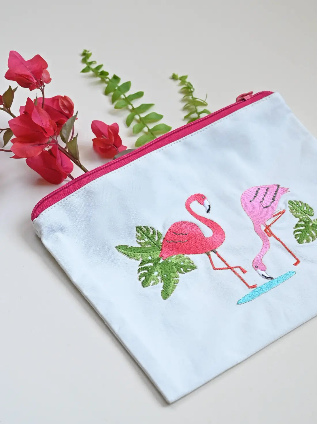 Flamingo Lagoon Travel Pouch – alternate view