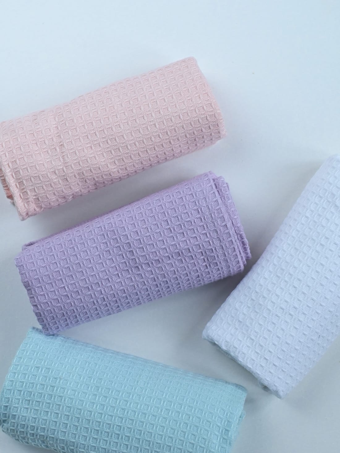 Floral Hues Waffle Hand Towels - Set of 4 – alternate view