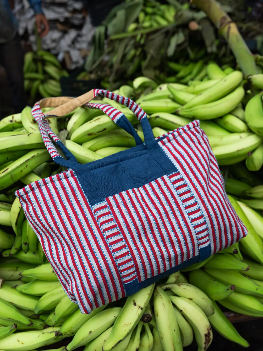 Fort Rose Navy Tote Bag – alternate view