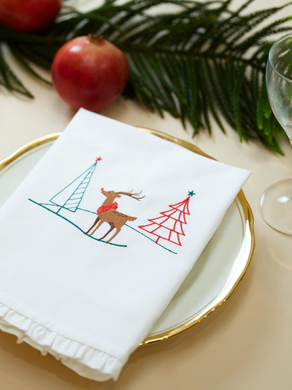 Frosted Forest Table Linen Set of 4 – alternate view