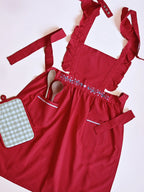 Holiday Hostess Red Apron & Potholder Set