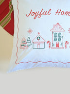 Joyful Home Embroidered Cushion Cover – alternate view