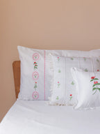 Keepsake Garden Pintuck Embroidered Cushion Cover – alternate view