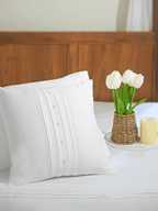 White Mayfair Lace Cushion Cover