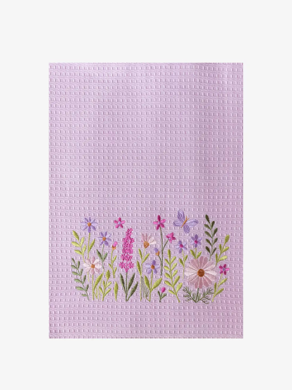 Lavender Meadow Cotton Waffle Towel Set of 3 – Bath, Hand and Face – alternate view