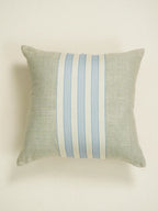 Bondi Blue Breeze Stripe Linen Cushion Cover