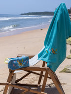 Malabar Tiger Ocean Blue Toiletry Bag – alternate view
