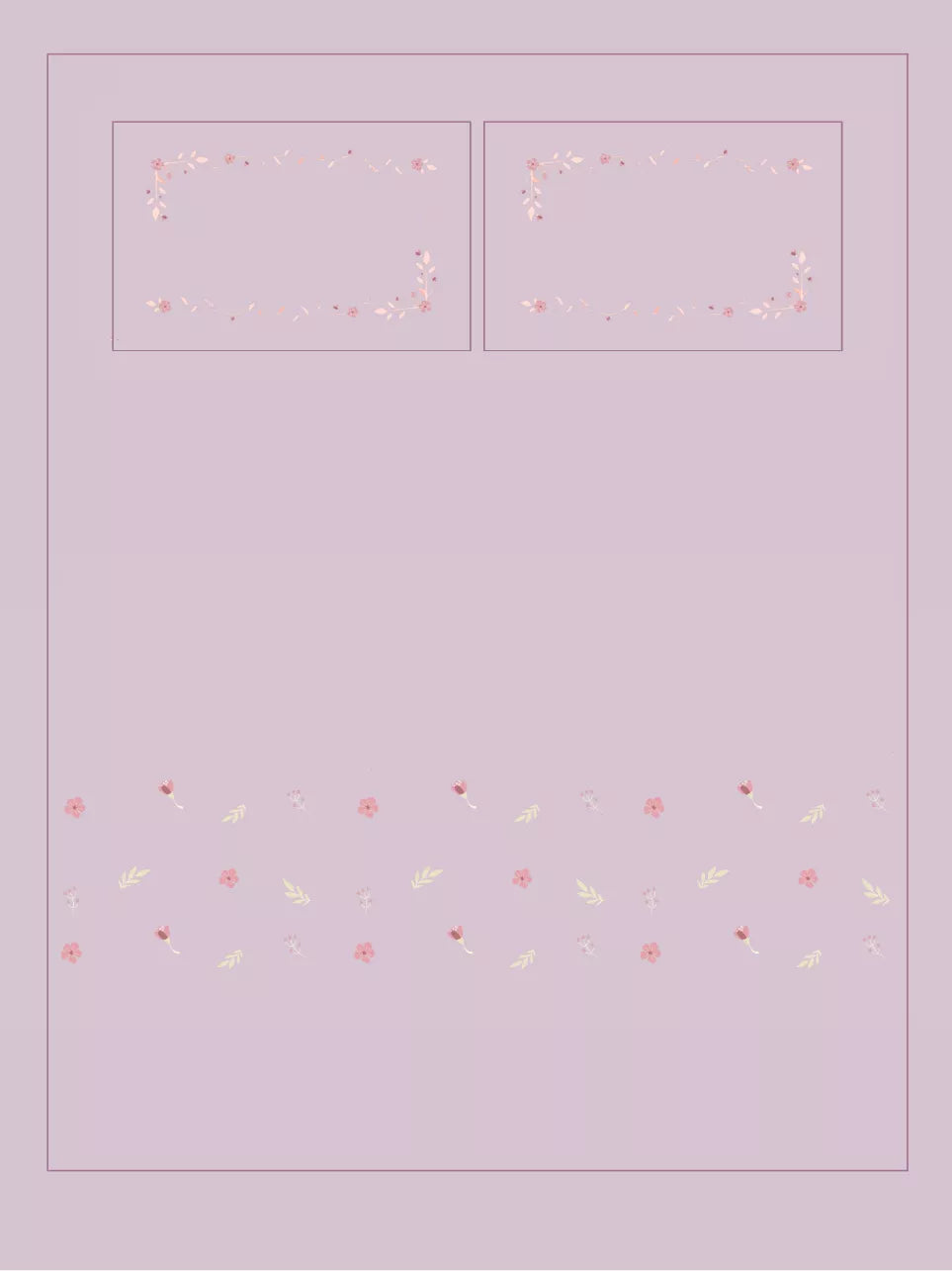 mauve bedding set mock up and embroidery layout