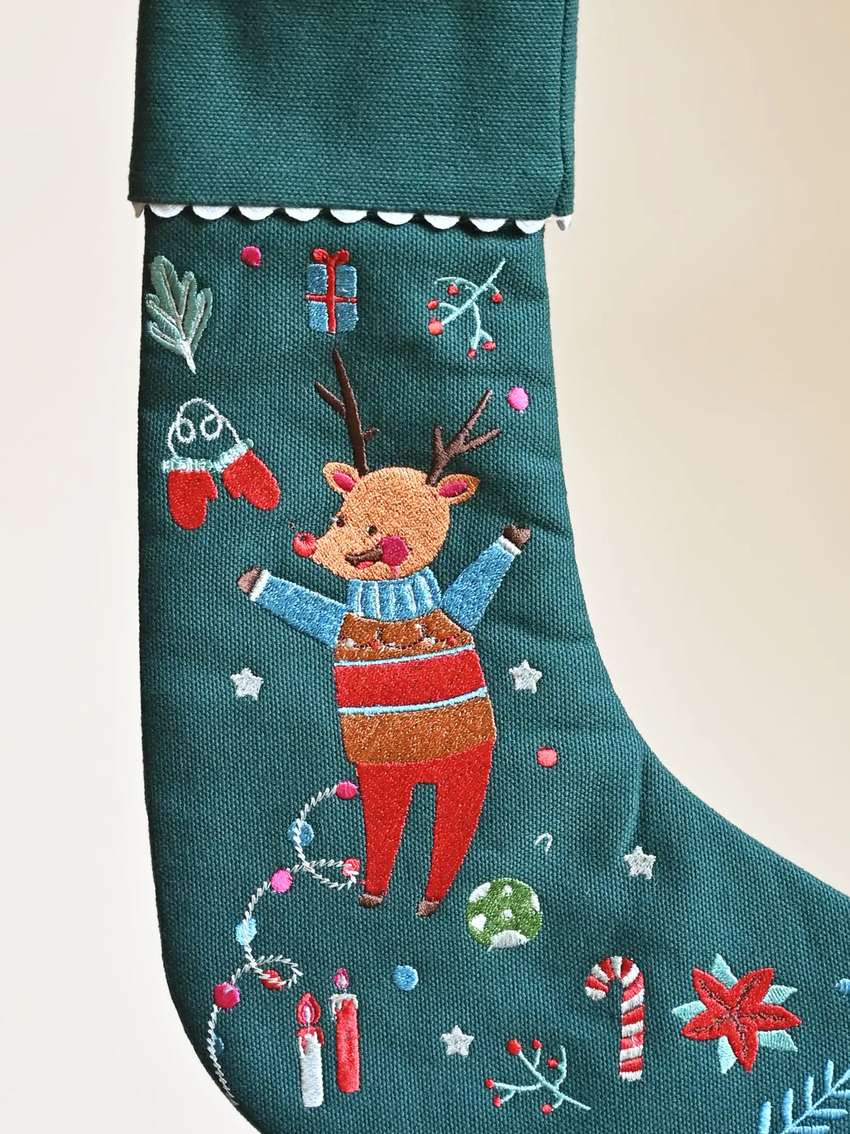 Nordic Christmas Holiday Stocking – alternate view