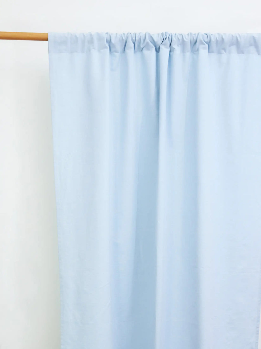 Pastel Blue Handwoven Cotton Curtain – alternate view