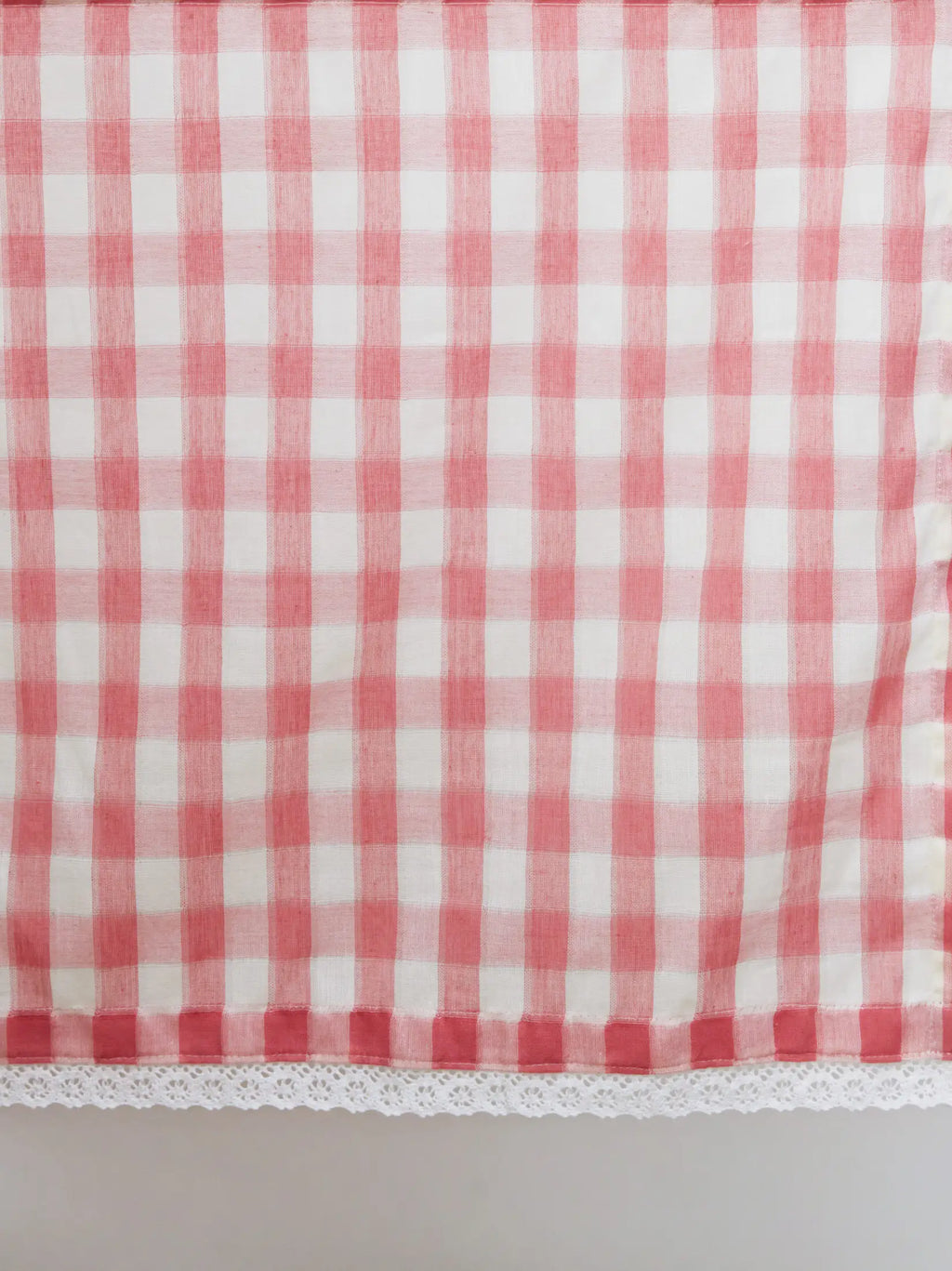 Pink Melon Handwoven Sheer Cotton Curtain – alternate view