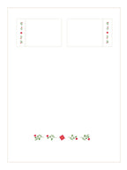 Poinsettia Red Embroidered Luxury Bedlinen in 500TC – alternate view