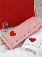 Hearts Bundle - Handwoven Toiletry Bag & Towels Gifting Set – alternate view