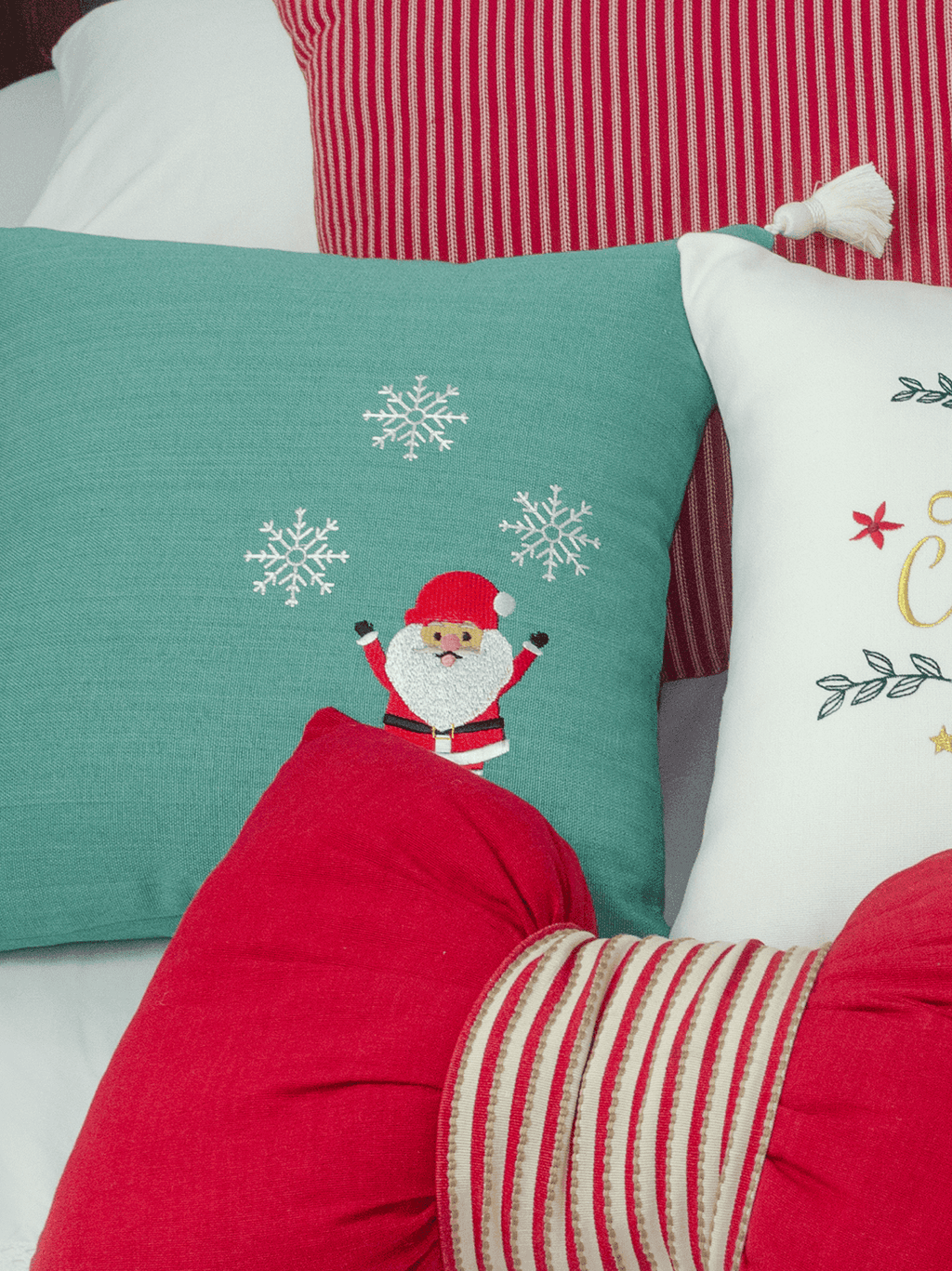 Merry Santa Cushion Cover – alternate view