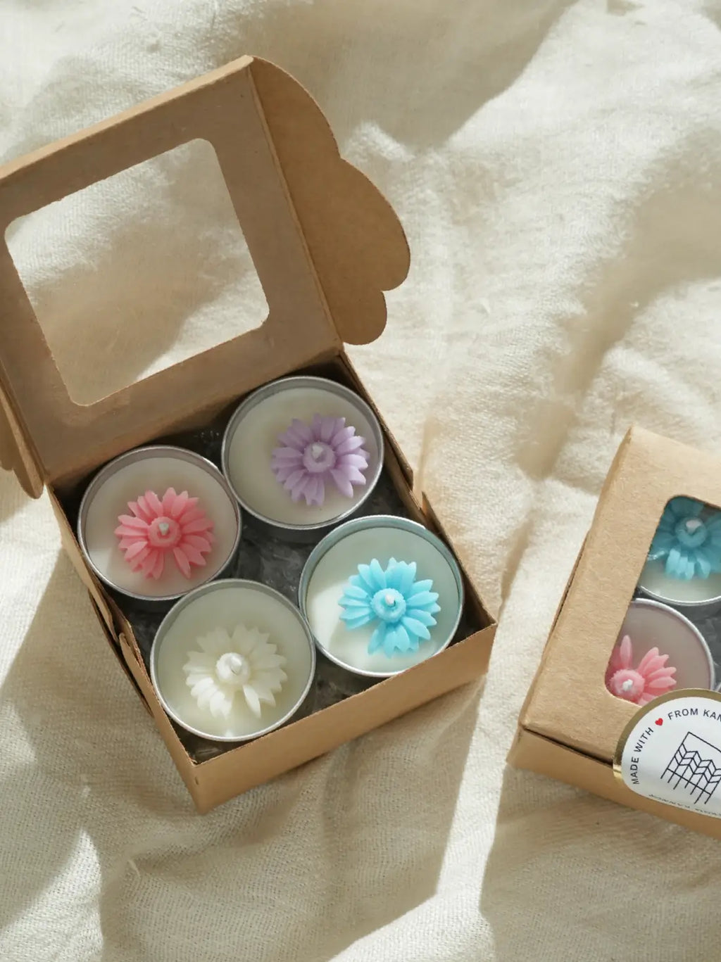 Serenity Blooms Tea Light Candle - Set of 8 – alternate view