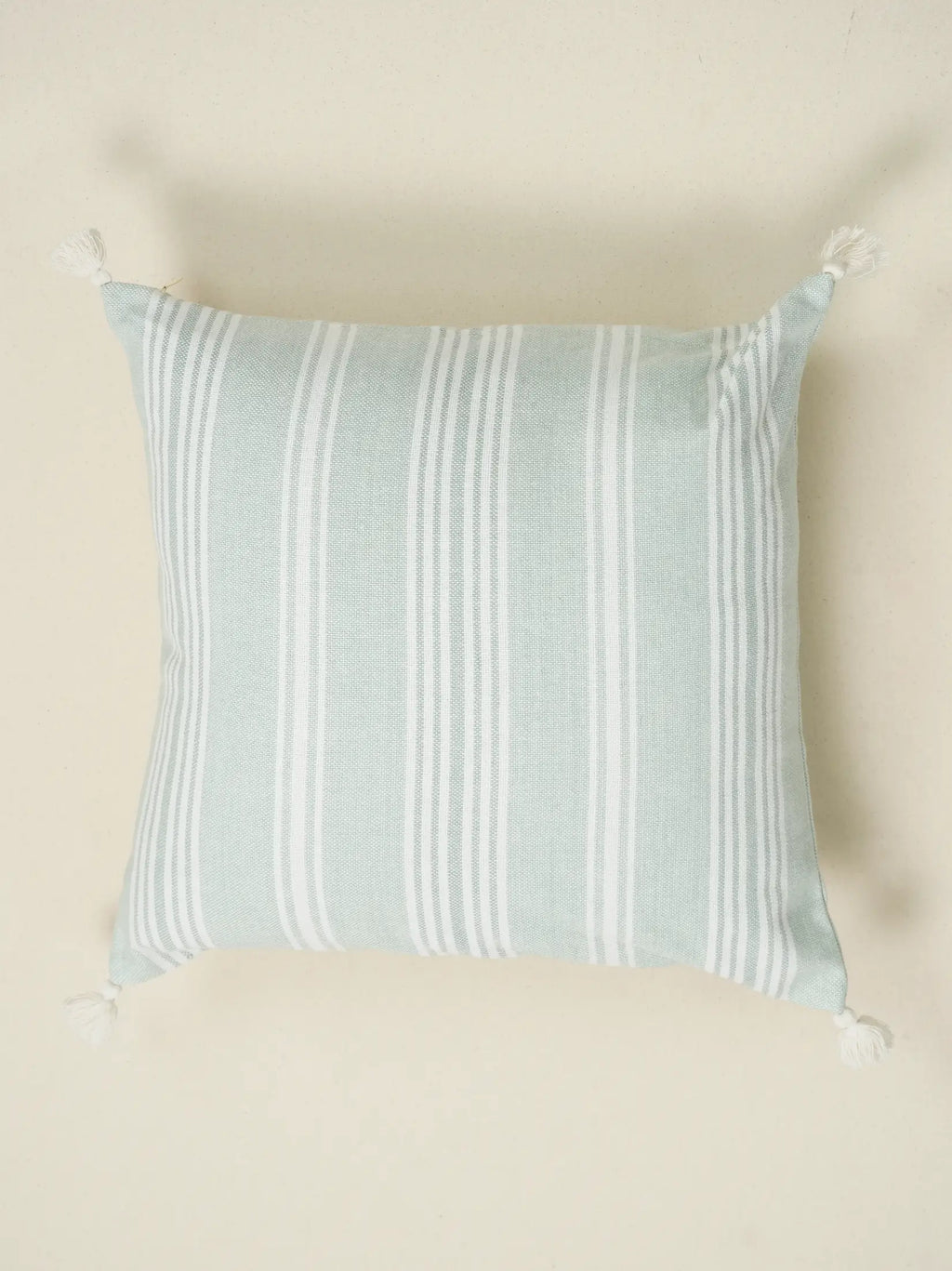 Soft Mint Green Stripe Cushion Cover