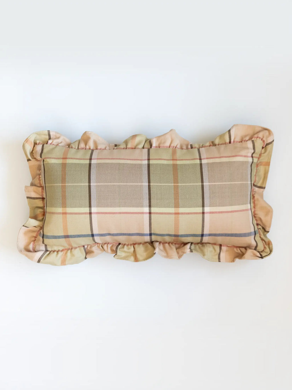 Summer Orchard Handwoven Checks Cushion Cover
