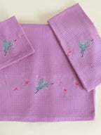 Twilight Crane Mauve Bamboo Towel Set of 3 – Bath, Hand and Face