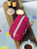 Twilight Crane Pink Toiletry Bag – alternate view
