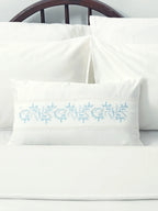 Whispering Blue Vines Cushion Cover