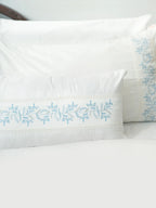 Whispering Blue Vines Cushion Cover – alternate view