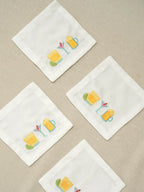 Happy Hour Embroidered Coasters – alternate view