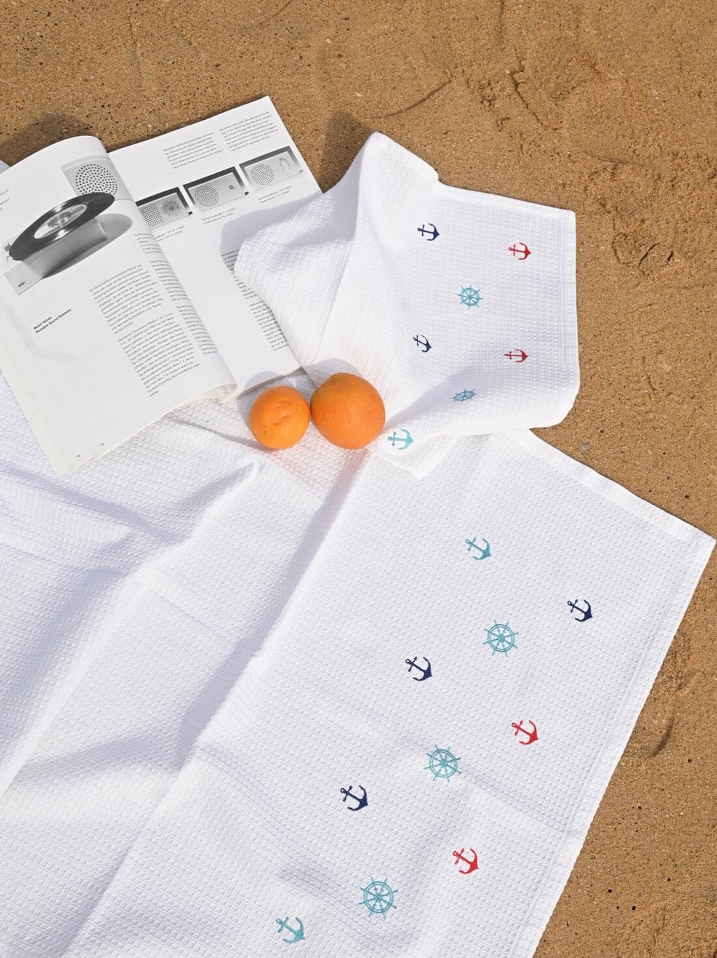 Sailors Cove Waffle Towel Set - Bath Hand Towel