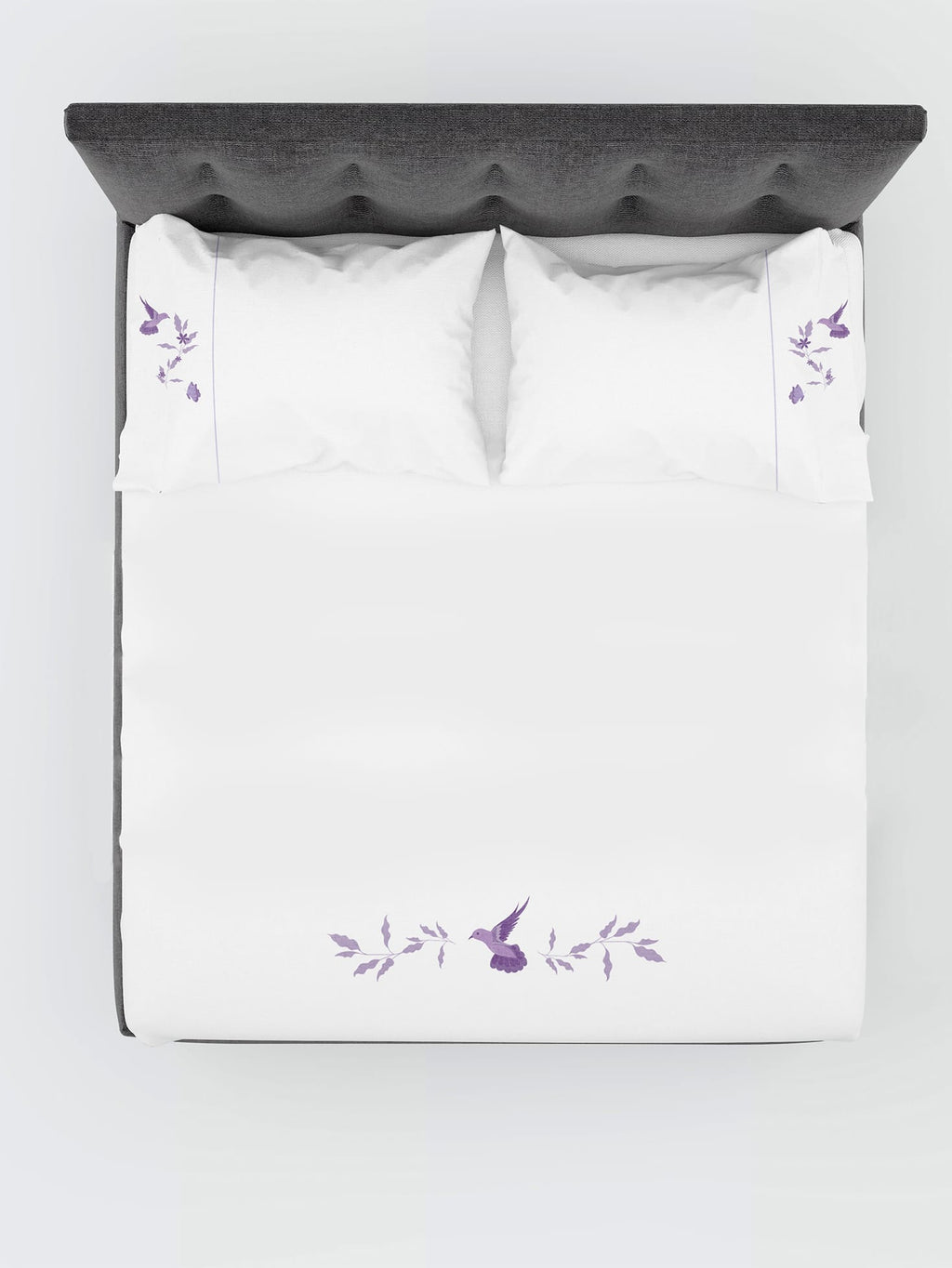 Birds of Paradise Embroidered Bedlinen in Luxe 500TC – alternate view