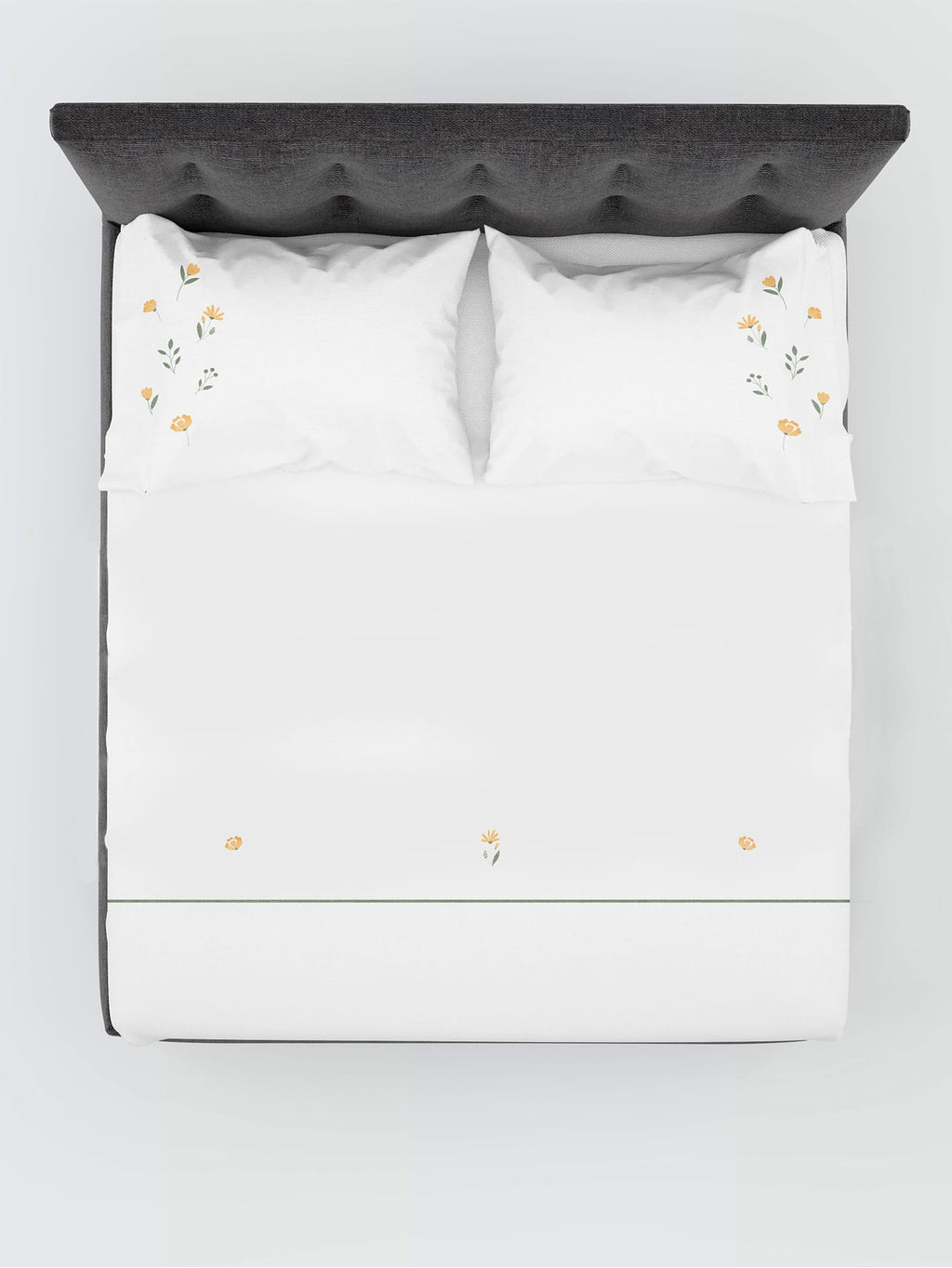 Cassia Floral Embroidered Bedlinen in 500TC – alternate view