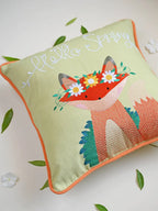 Kyubi The Fox Embroidered Cushion Cover – alternate view