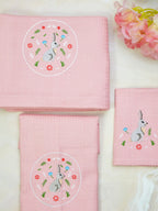 Bunny Blush Pink Waffle Bath Towel – alternate view