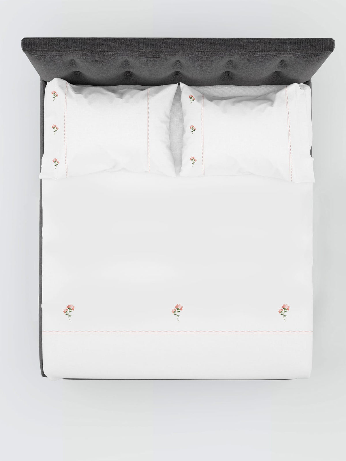 Rosé Floral Embroidered 500TC Bedlinen – alternate view